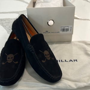 NWT Never worn Peter Millar black suede loafers size‎ 7